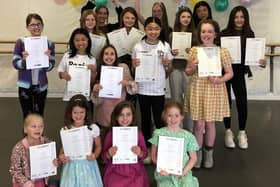 Dance 10 students at their awards ceremony.