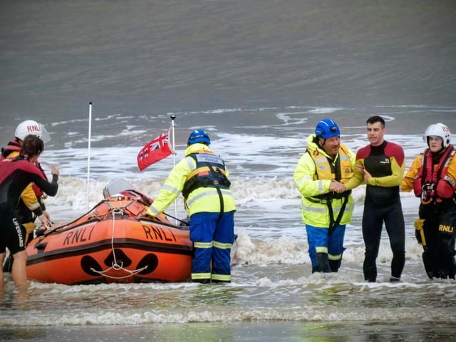 The multi-agency training operation took place along the Lincolnshire Coast