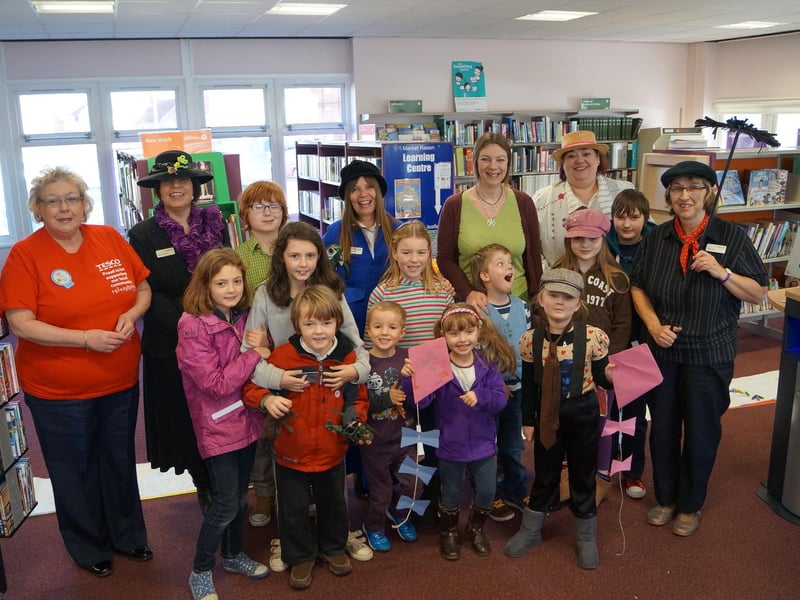 Mary Poppins themed fun at Market Rasen Library to mark National Libraries Day.