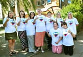 Teachers from Coningsby St Michael's and Holy Trinity primary schools who will be taking on the Three Peaks challenge. Photo: Mick Fox