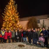 The lighting ceremony at Horncastle's Tree of Light in 2022.