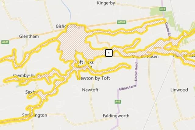 Flood alert area