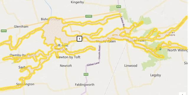 Flood alert area