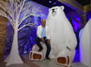 Taj Bola - excited to be opening the Ice Experience at The Hive in Skegness.