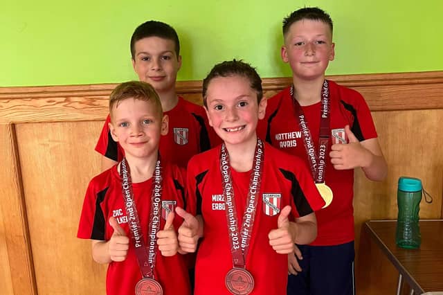 Gainsborough Scorpion's quartet at the Huddersfield Premier Open.