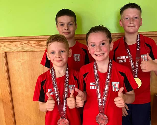 Gainsborough Scorpion's quartet at the Huddersfield Premier Open.