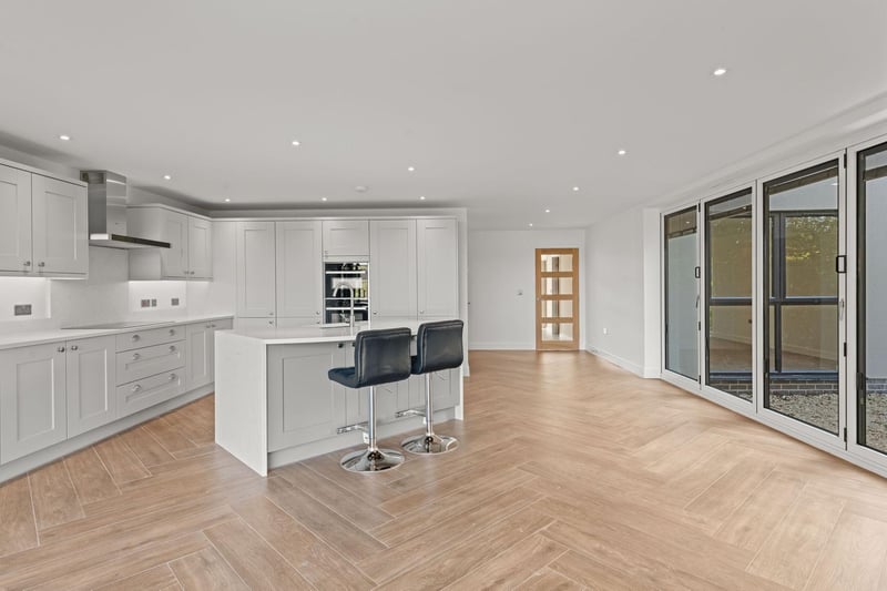 The kitchen/dining room.