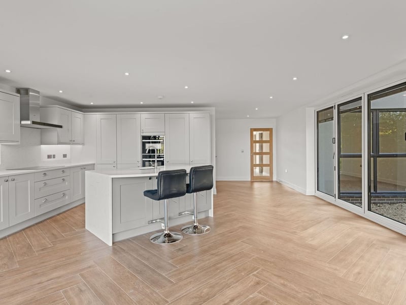 The kitchen/dining room.