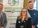 Brendan Clarke-Smith, MP for Bassetlaw and Rachael Glaving, EDF commercial director