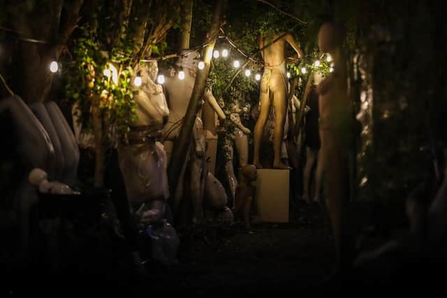 The spooky Mannakin graveyard at Fulbeck where Jason Roffey will be sleeping out for four nights. Photo: George Parish