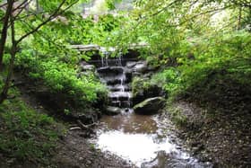 The picturesque Snipe Dales country park and nature reserve at Lusby, near Spilsby.