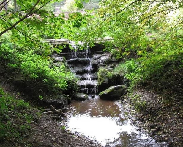 The picturesque Snipe Dales country park and nature reserve at Lusby, near Spilsby.
