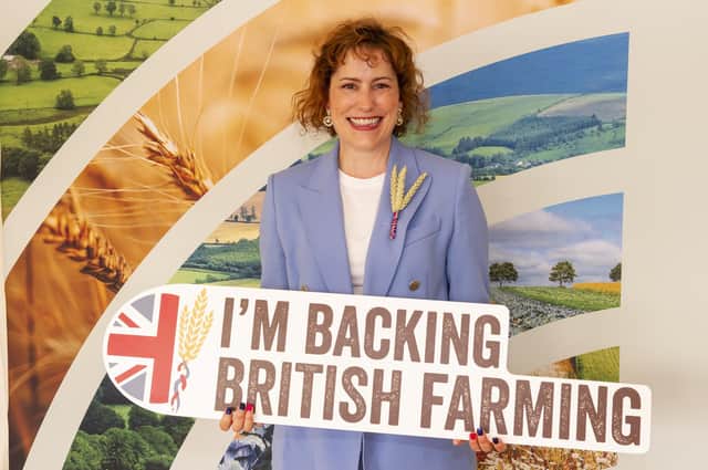 ​Member of Parliament Victoria Atkins at a Back British Farming Day 2023 event at the Terrace Pavilion, House of Commons.