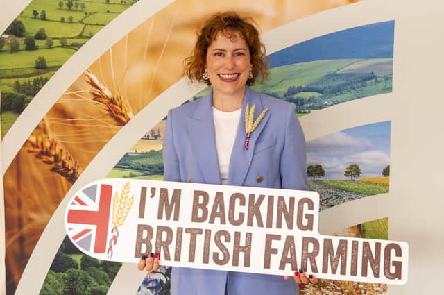 Member of Parliament Victoria Atkins at a Back British Farming Day 2023 event at the Terrace Pavilion, House of Commons.