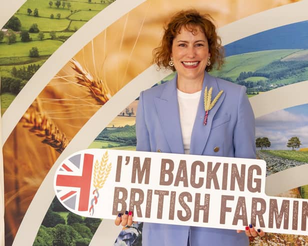 ​Member of Parliament Victoria Atkins at a Back British Farming Day 2023 event at the Terrace Pavilion, House of Commons.