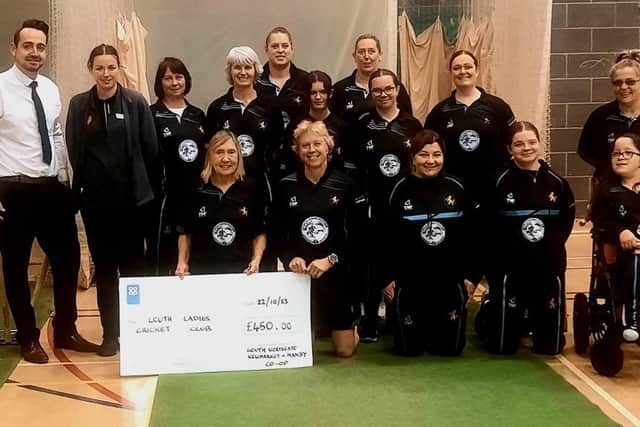 Louth Ladies Cricket team recently received a donation from Louth's Northgate Co-op.