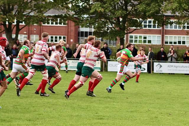 Action from Saturday's win over Lincoln.