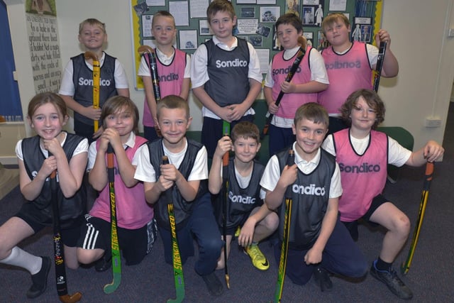 Members of the hockey team at Louth's Lacey Gardens School. The team were set to represent East Lindsey at the County Youth Games after local tournament success.