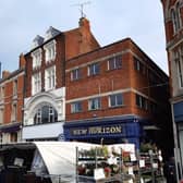 The old front of The Scala Theatre, in Market Place. The planning application concerns the rear of the building, though.