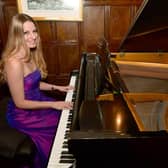 Helen Clarke performing at the Petwood Hotel.