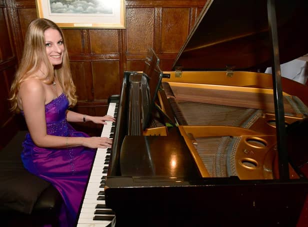 Helen Clarke performing at the Petwood Hotel.