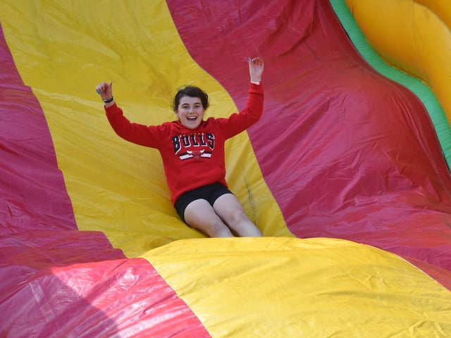 Fun fair sllides.