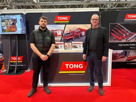 Josh Cousins (left) and Simon Lee, XAGRI new Tong dealer for Yorkshire.