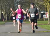 Still going strong. Runners finishing the 10.