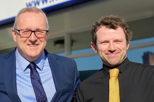 Senior partner at RNS Chartered Accountants John Heeney (left) with Antony