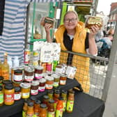 Davina Symonds of Lincs Table, with Pocklington Plum Bread. Photos: D.R.Dawson Photography