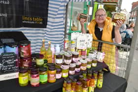 Davina Symonds of Lincs Table, with Pocklington Plum Bread. Photos: D.R.Dawson Photography