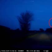 Dashcam footage of the bright object, believed to be a me seen over Lincolnshire. By Alan Thompson