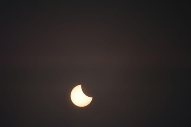 Local astronomer Michael Knowles sent in this super shot of the first partial solar eclipse of 2025, which was seen above the area on March 29.
