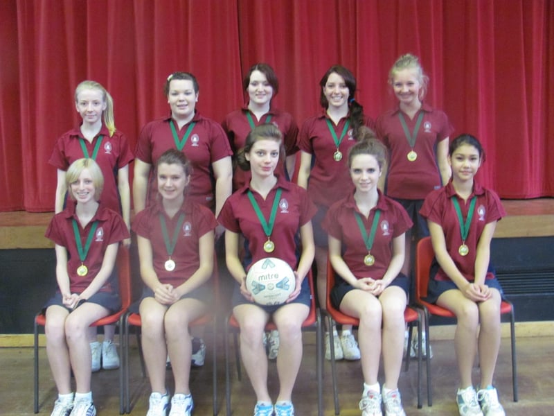The Under 14s netball team at QEGS, in Horncastle, were through to the regional finals in December 2012.