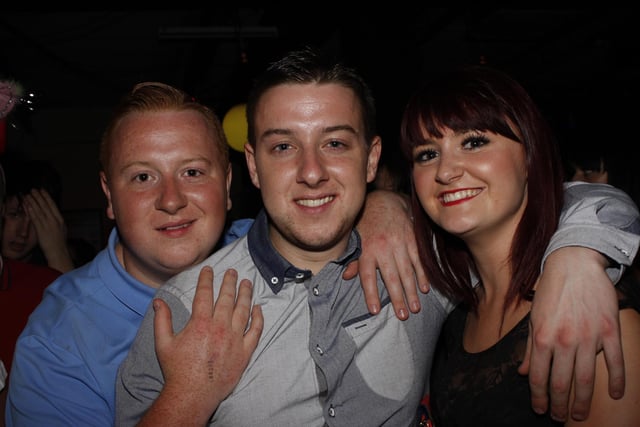 A trio pose for the Big Night Out camera.