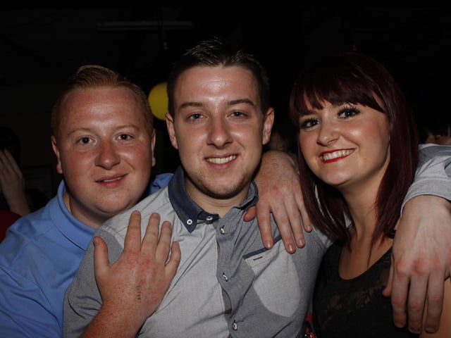 A trio pose for the Big Night Out camera.