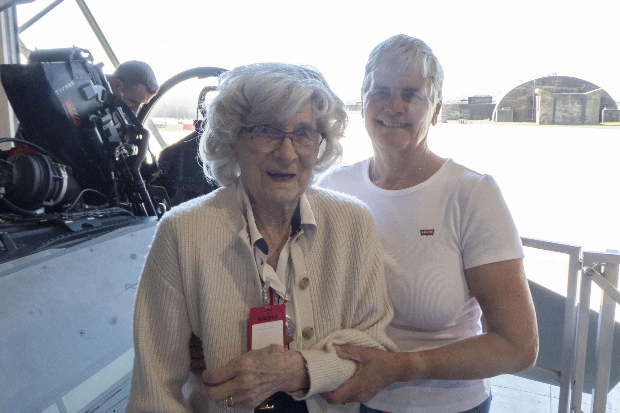Mrs June Long and her daughter, Mrs Nikki Cox. Photo: Ed Palmer
