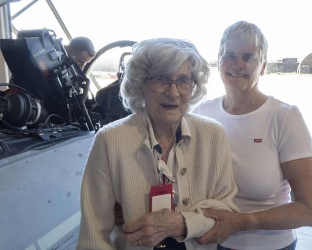 Mrs June Long and her daughter, Mrs Nikki Cox. Photo: Ed Palmer