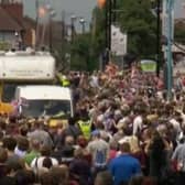 A nostalgic look at the 2012 Olympic Games Torch Relay arriving in Skegness..