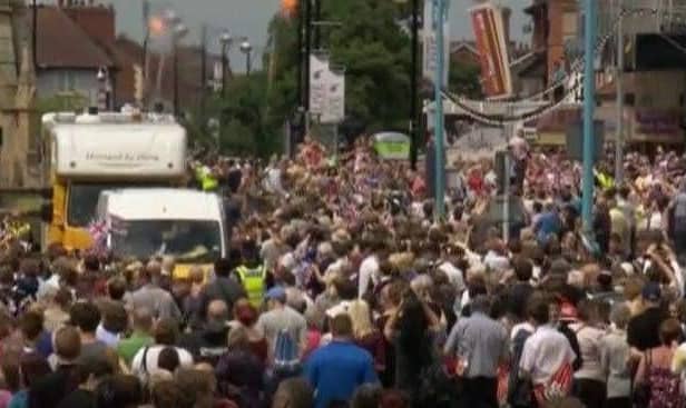 A nostalgic look at the 2012 Olympic Games Torch Relay arriving in Skegness..