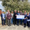 Grantham Freemasons presenting their cheque