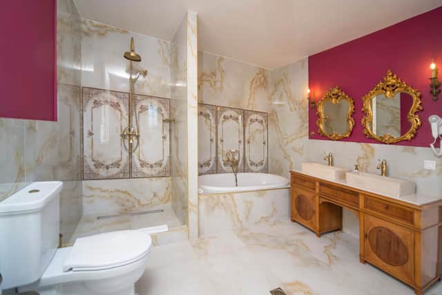 One of the beautiful bathrooms at Duchess Alexandra Villa