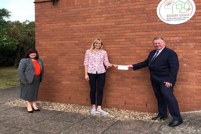 Operations Director, Wayne Sutton, presented the charity with an initial £500 cheque