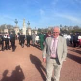 Mike Galligan inside the palace gates