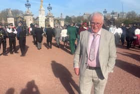 Mike Galligan inside the palace gates