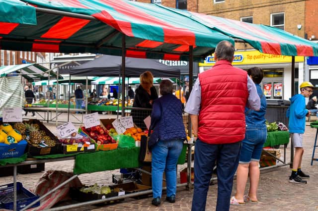Shoppers are being urged to visit their local markets including Gainsborough