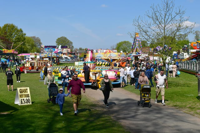 There are plenty of rides and attractions to keep families entertained at this year's Boston May Fair.
