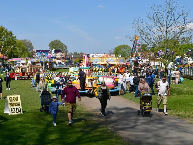 There are plenty of rides and attractions to keep families entertained at this year's Boston May Fair.