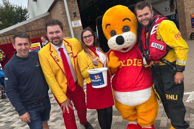 A flag day held in aid of the Skegness  RNLI Lifeboat Station.