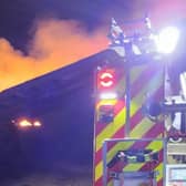 Woodhall Spa Fire Crew attended the scene and posted this picture.